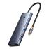 Baseus UltraJoy Series 10-Port HUB Docking Station, Type-C to HDMI, VGA, 3xUSB 3.0, PD, RJ45, SD/TF - Space Gray